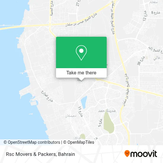 Rsc Movers & Packers map