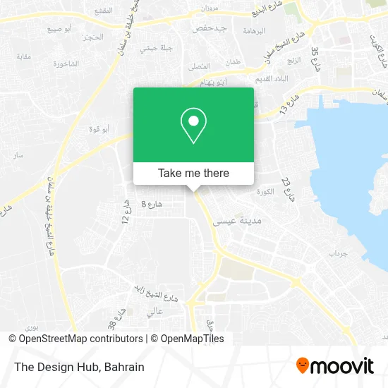 The Design Hub map