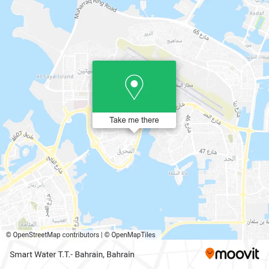 Smart Water T.T.- Bahrain map