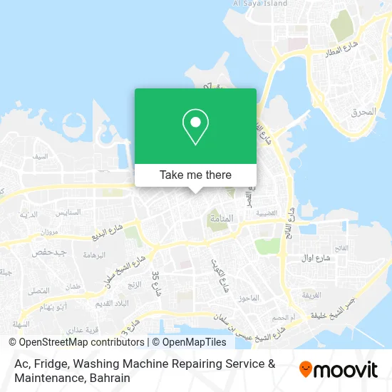Ac, Fridge, Washing Machine Repairing Service & Maintenance map