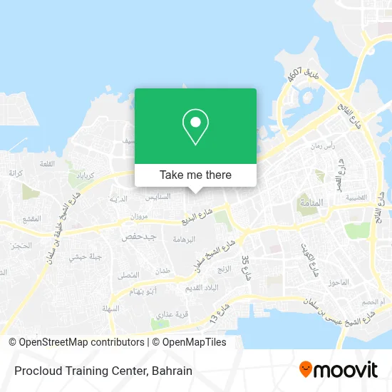 Procloud Training Center map