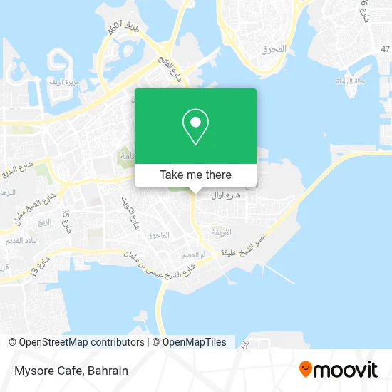 Mysore Cafe map