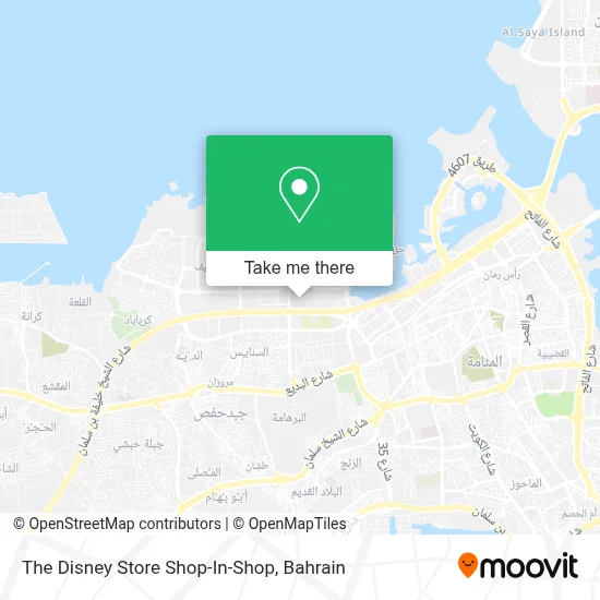 The Disney Store Shop-In-Shop map