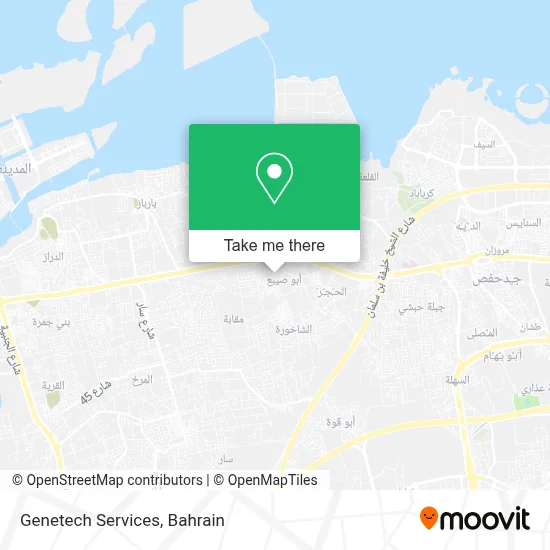 Genetech Services map