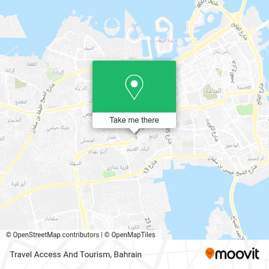 Travel Access And Tourism map