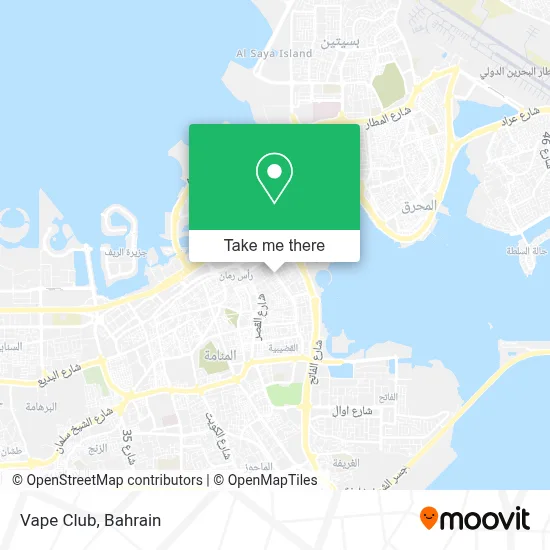 Vape Club map