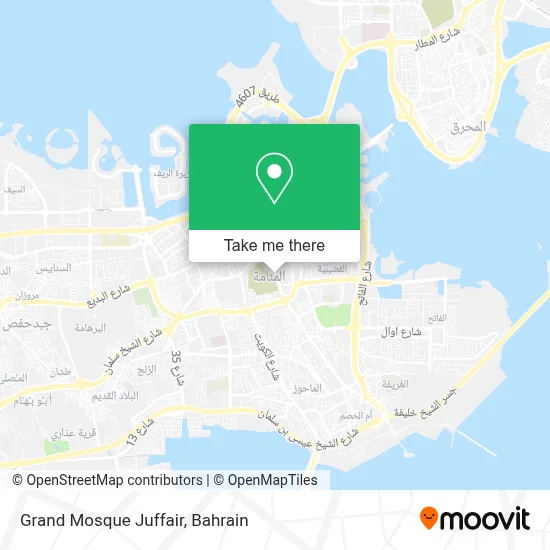 Grand Mosque Juffair map
