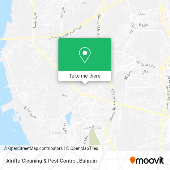 Alriffa Cleaning & Pest Control map