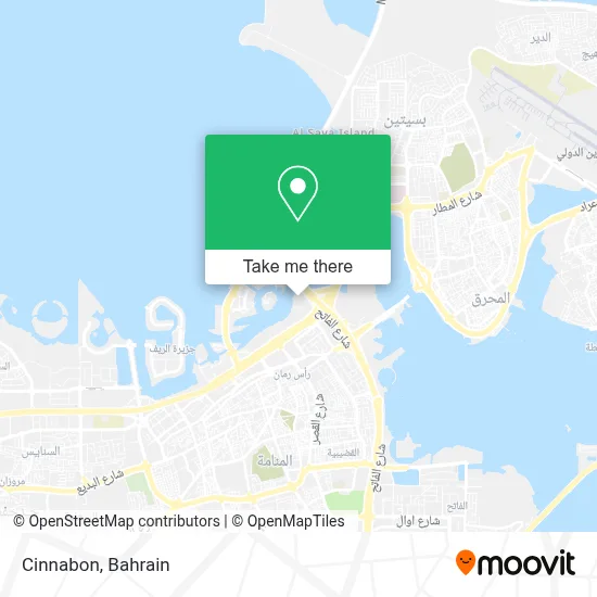 Cinnabon map