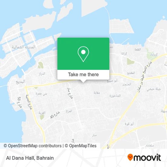 Al Dana Hall map