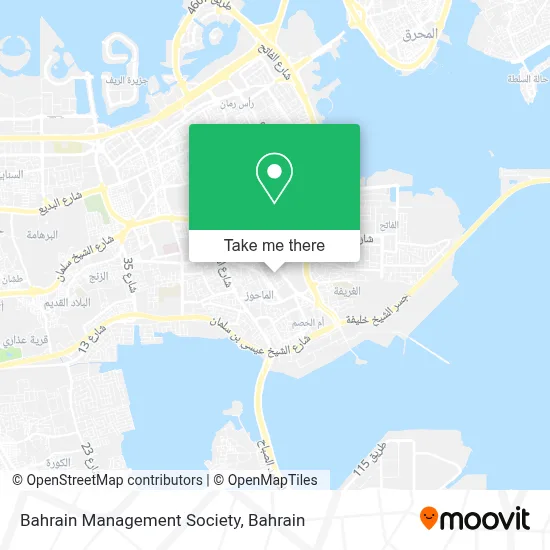 Bahrain Management Society map