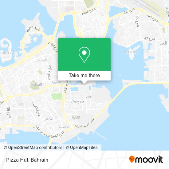 Pizza Hut map