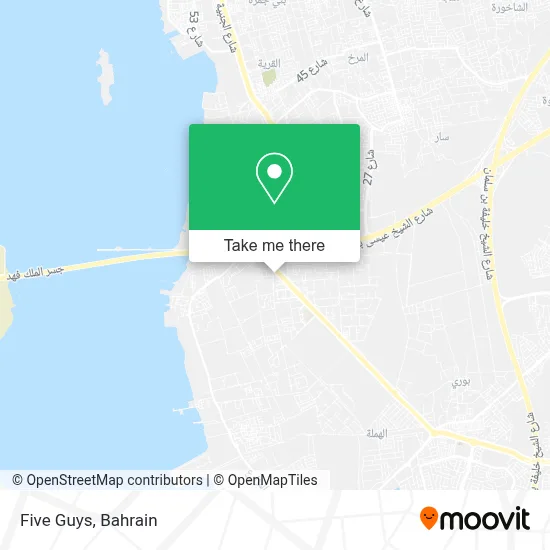 Five Guys map