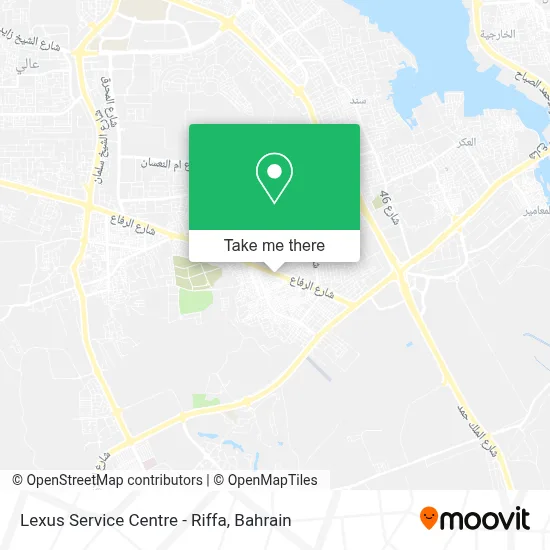 Lexus Service Centre - Riffa map