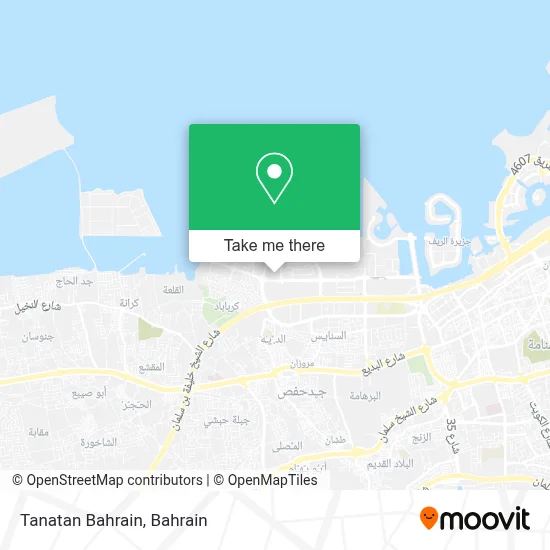 Tanatan Bahrain map