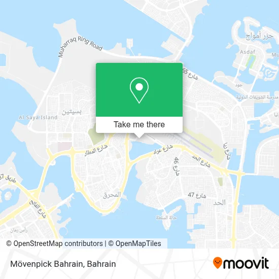 Mövenpick Bahrain map