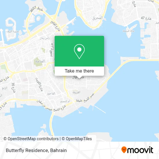 Butterfly Residence map