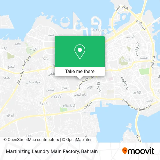 Martinizing Laundry Main Factory map
