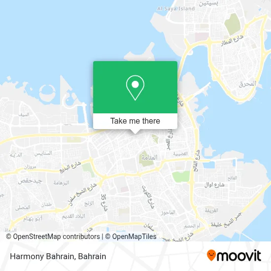 Harmony Bahrain map