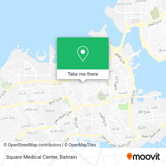 Square Medical Center map