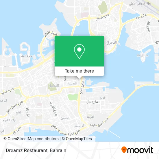Dreamz Restaurant map