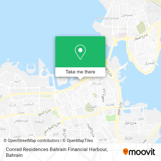 Conrad Residences Bahrain Financial Harbour map