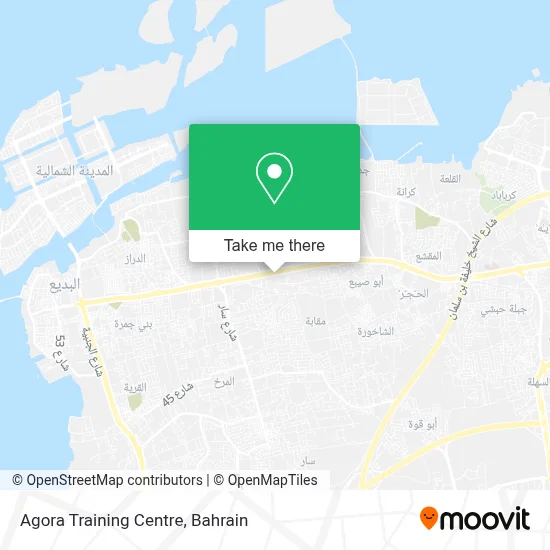 Agora Training Centre map