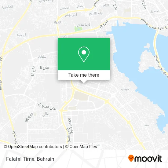 Falafel Time map