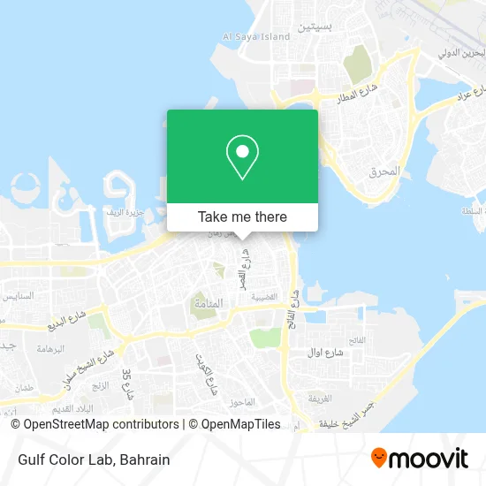 Gulf Color Lab map