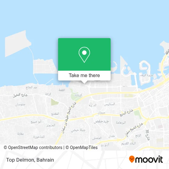 Top Delmon map