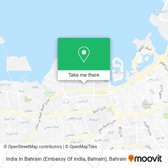 India In Bahrain (Embassy Of India, Bahrain) map