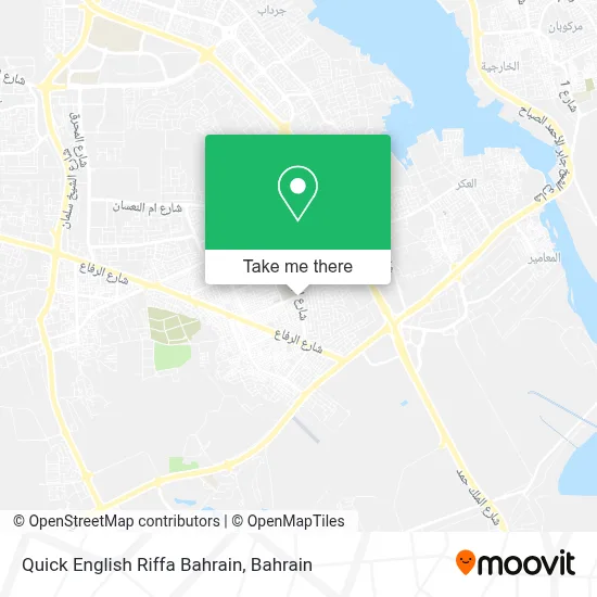 Quick English Riffa Bahrain map