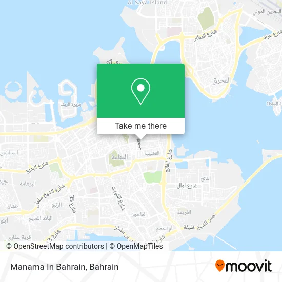 Manama In Bahrain map