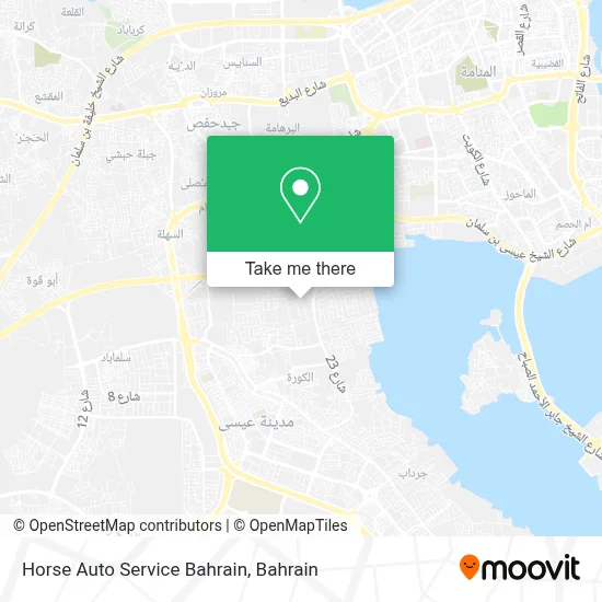 Horse Auto Service Bahrain map