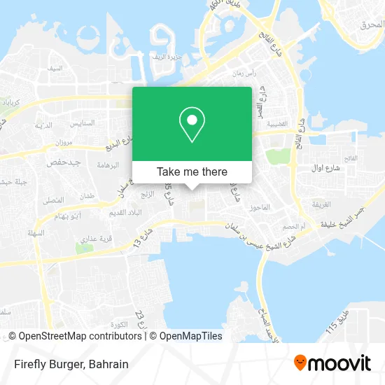 Firefly Burger map