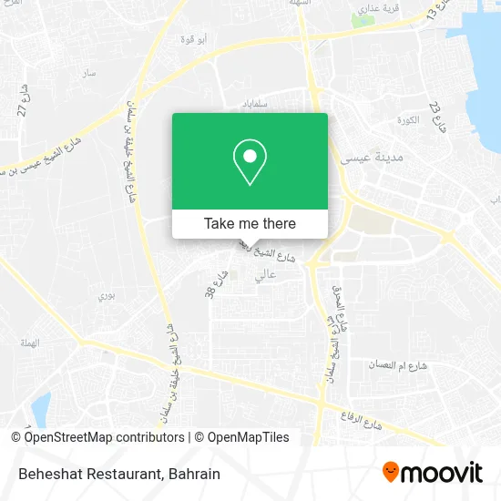 Beheshat Restaurant map