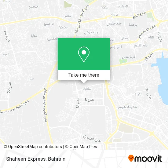 Shaheen Express map