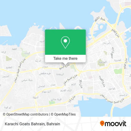 Karachi Goats Bahrain map
