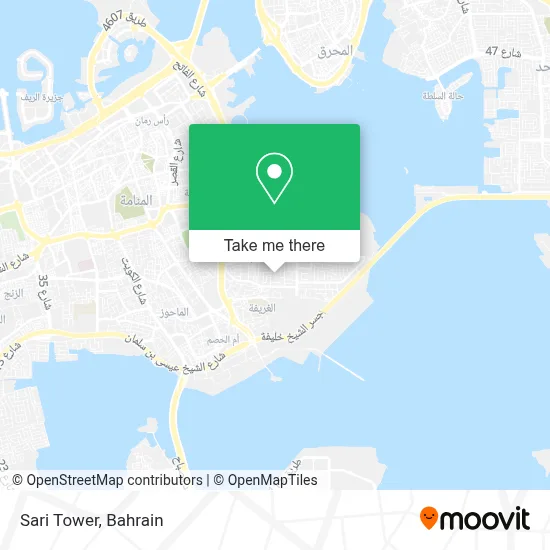 Sari Tower map