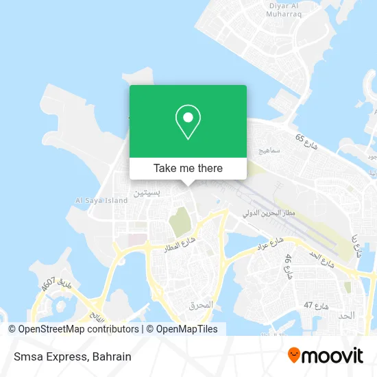 Smsa Express map