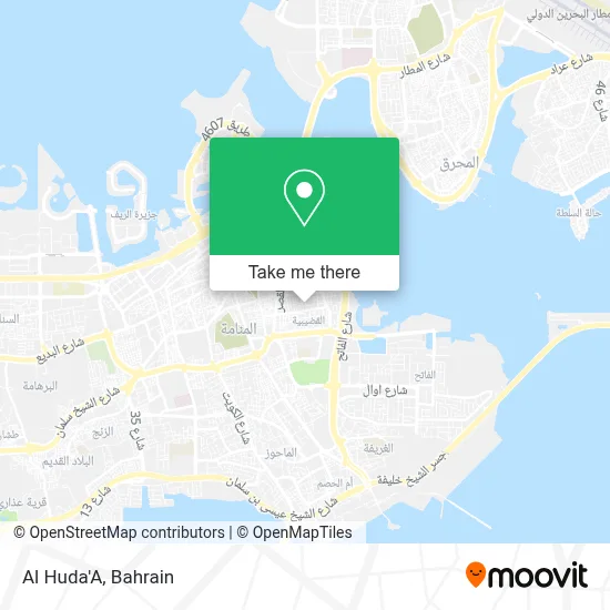 Al Huda'A map