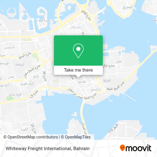 Whiteway Freight International map