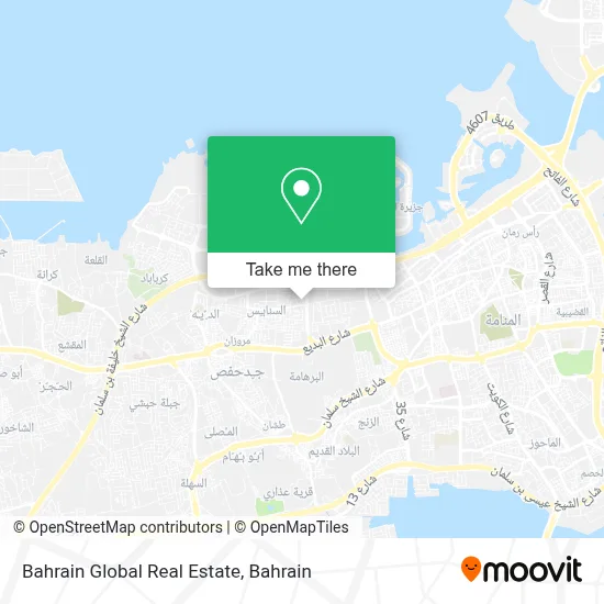 Bahrain Global Real Estate map