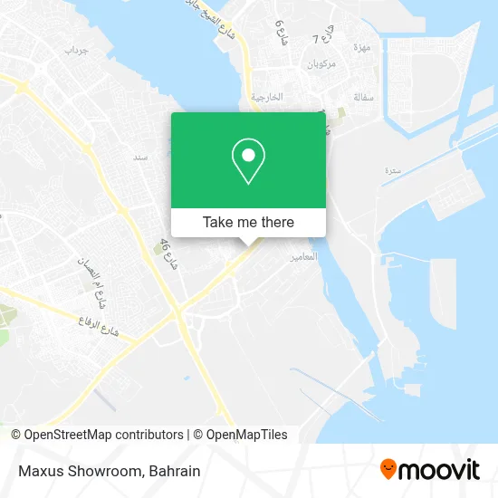Maxus Showroom map