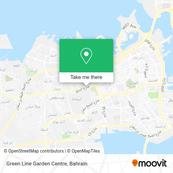 Green Line Garden Centre map