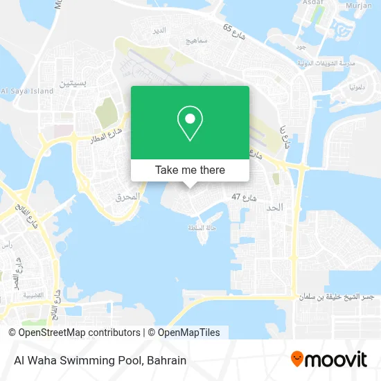 Al Waha Swimming Pool map