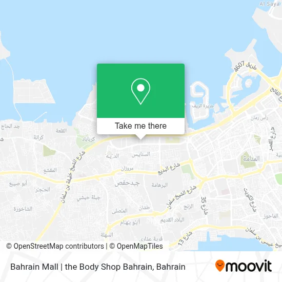 Bahrain Mall | the Body Shop Bahrain map
