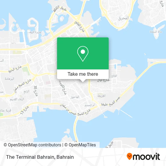 The Terminal Bahrain map