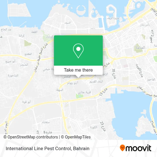 International Line Pest Control map
