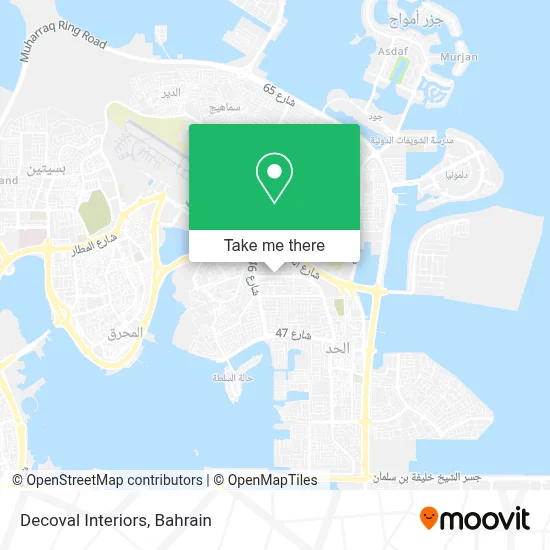 Decoval Interiors map